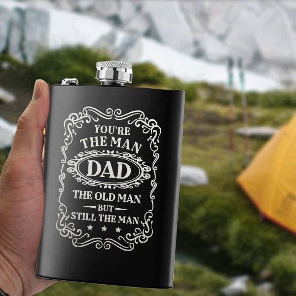 Gifts for Dad, Funny Hip Flask, Personalized Gifts Whisky Flask - Buy That Thang