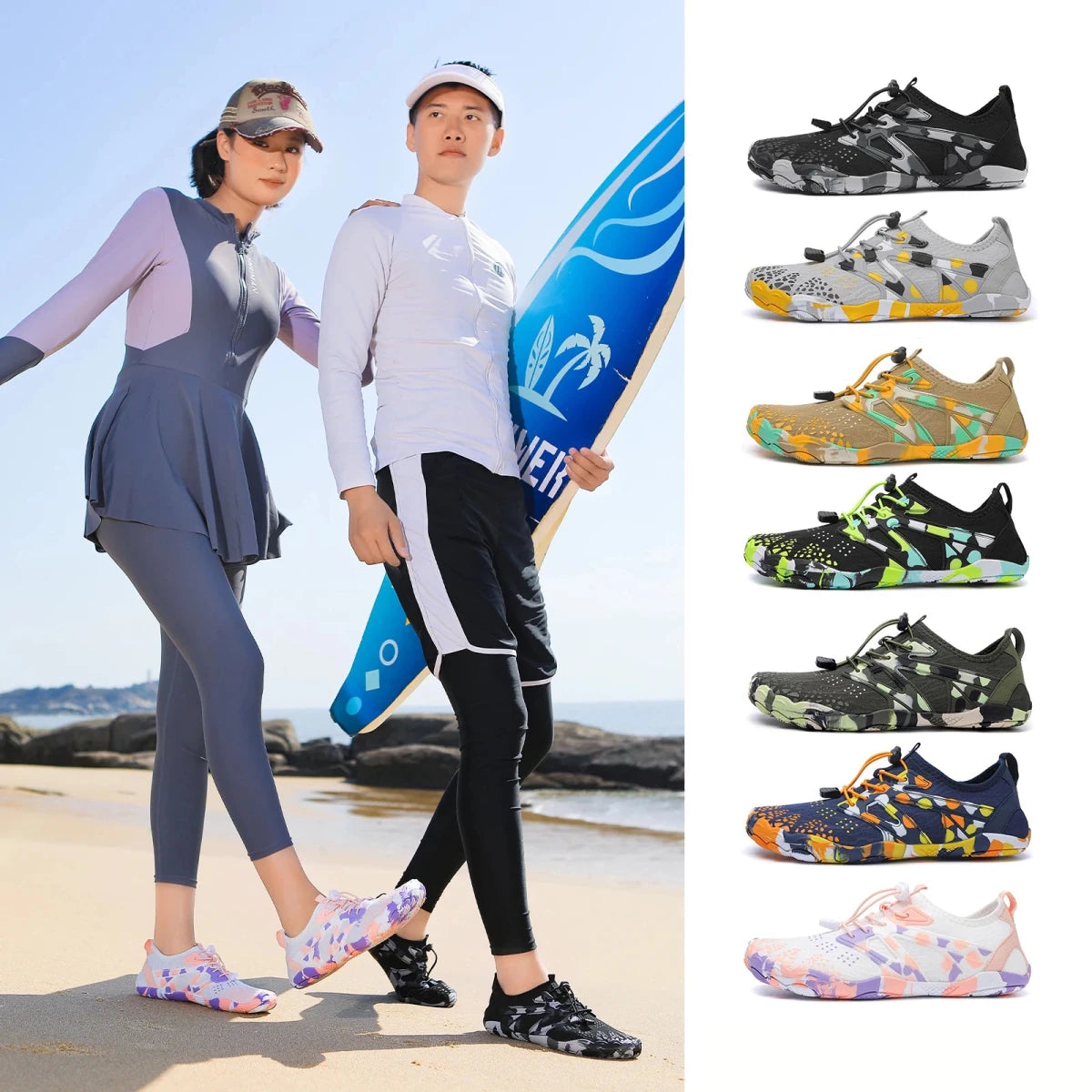 Relaxed Stride Unisex Shoes Outdoor Non-Slip And Quick-Drying Upstream Shoes Indoor Comfortable And Breathable Fitness Sports Shoes - Buy That Thang
