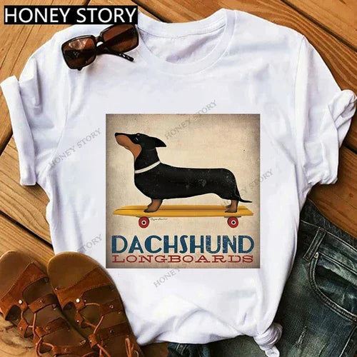 Oversized T-Shirt 'I Love My Dachshund' with Best-selling Print for Men And Women Comfortable Tee