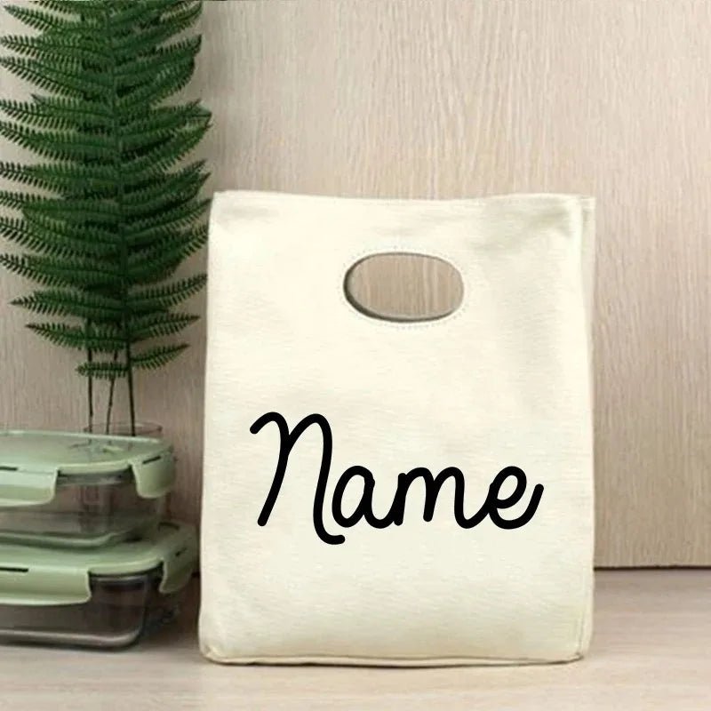 Personalized Thermal Insulated Canvas Lunch Tote