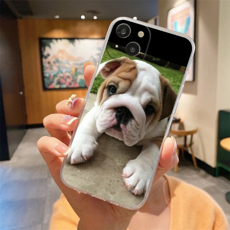 Phone Case For iPhone 16E 15 16 14 13 12 11 Pro Max XS Max 7 8 16 Plus SE2 Soft TPU Clear Cover French Bulldog Dog Pet - Buy That Thang