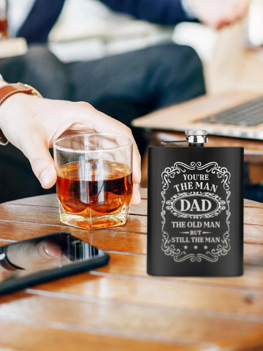 Gifts for Dad, Funny Hip Flask, Personalized Gifts Whisky Flask - Buy That Thang