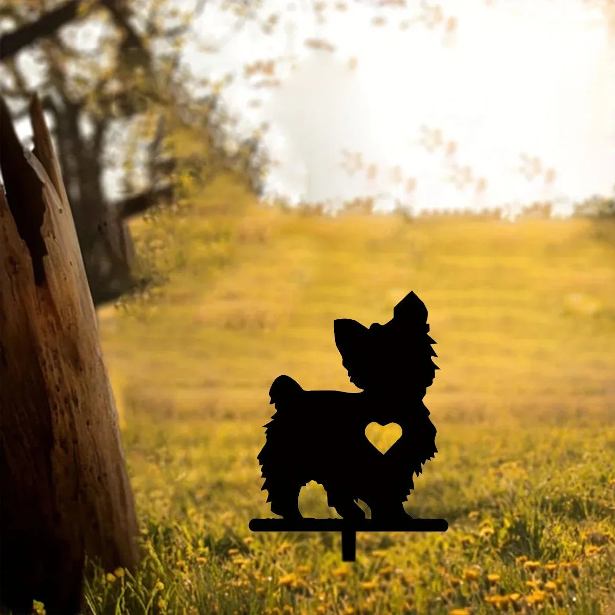 Cute Yorkie Dog Memorial Stake - Buy That Thang