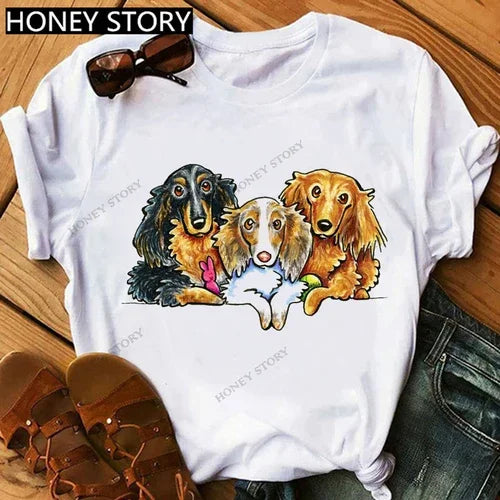 Oversized T-Shirt 'I Love My Dachshund' with Best-selling Print for Men And Women Comfortable Tee
