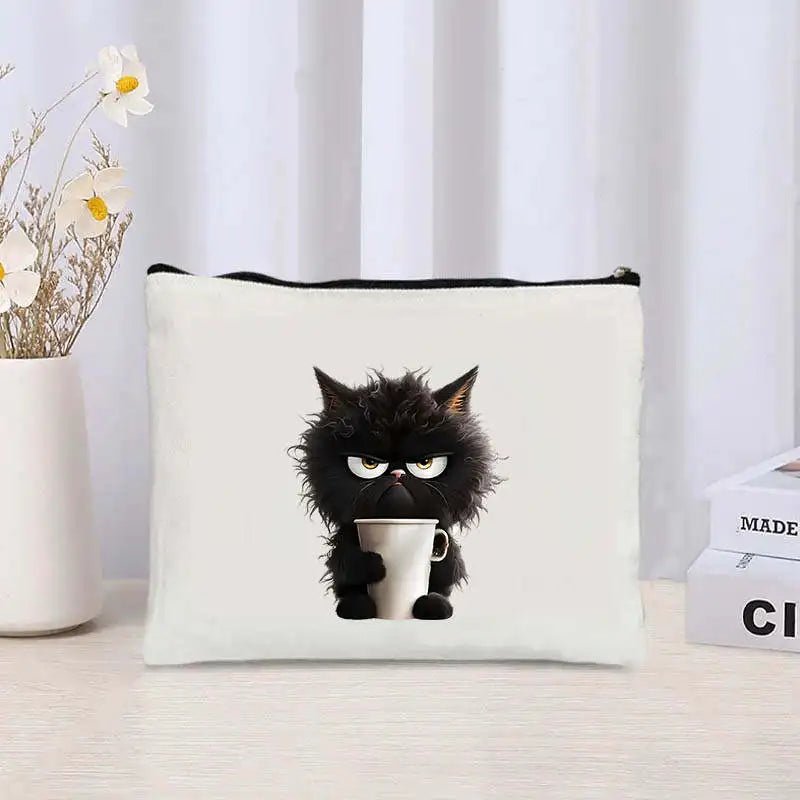 2PC Cute Kitten Cat Pattern Printed Women Shoulder Bag Kawaii Shopper Shopping Canvas Bag Fashion Girl Handbags Shoulder Bag - Buy That Thang