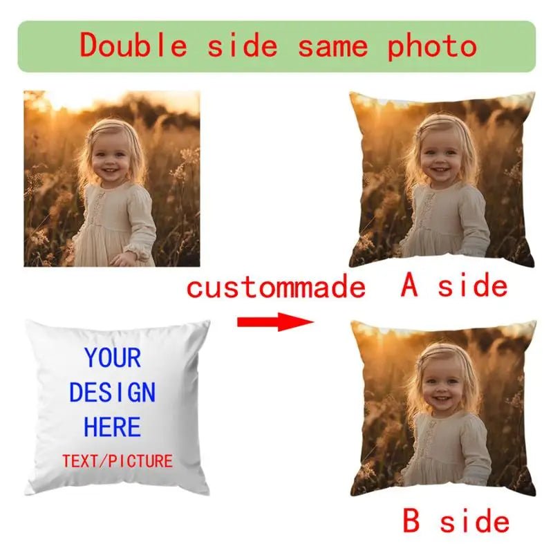 Custom Pillow Case Personalized Cozy Pillowcase Printed Your Design Logo Picture Text Home Decorative Pillows Household Gifts - Buy That Thang
