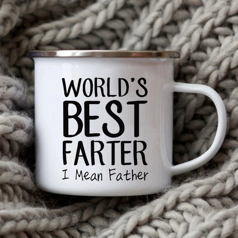 Dad Nutritional Facts Coffee Mug Enamel Cup - Buy That Thang