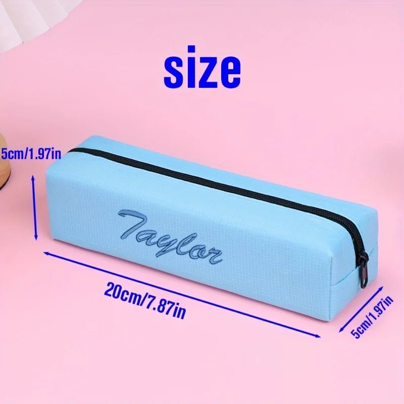 Custom Name Pencil Case - Simple Durable Convenient Stationery Bag for Students Perfect Gifts & School - Buy That Thang