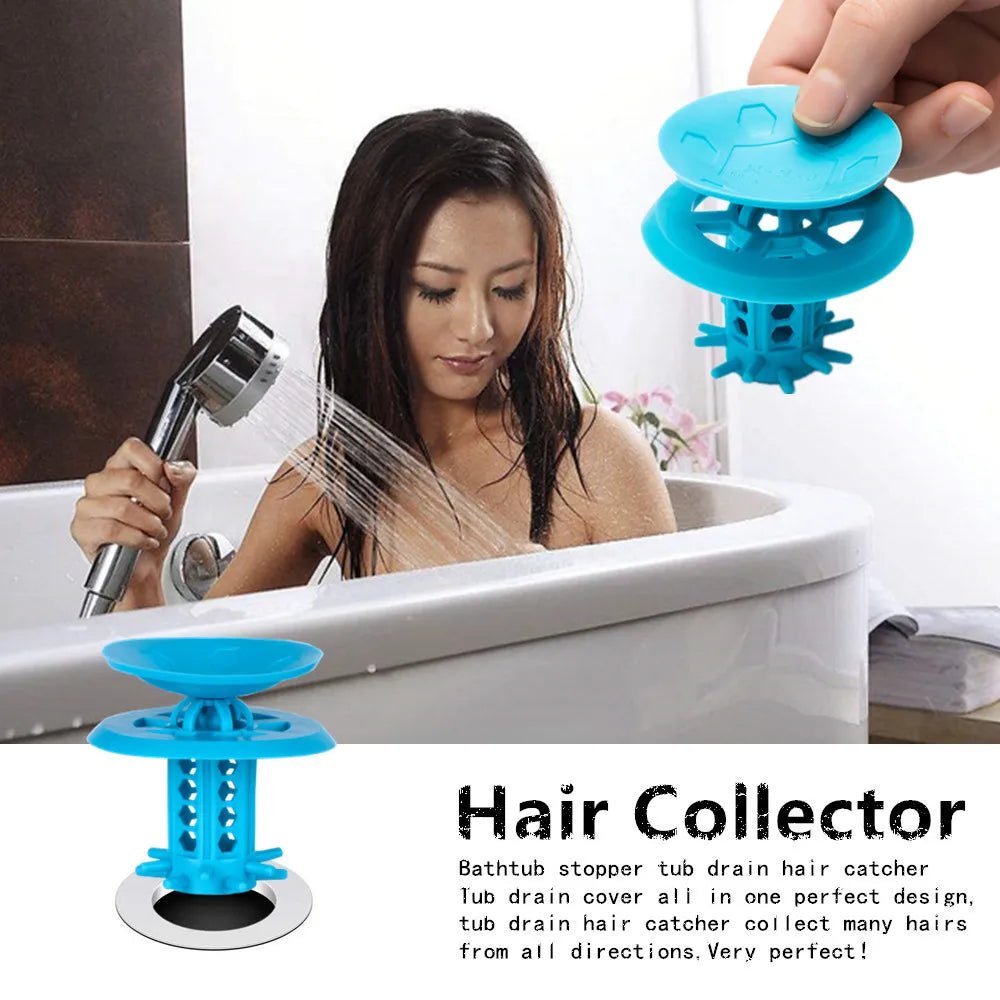 2/1 PACK TXM Drain Hair Catcher Bathtub/Sink Drain Hair Catcher,2 in 1 Bathtub Drain Protector for Shower - Buy That Thang