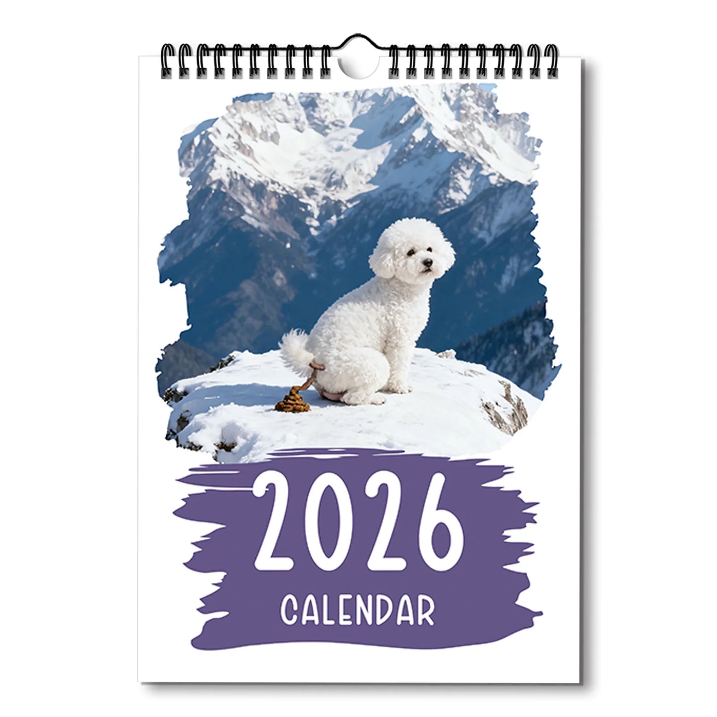 1PC 2026 Cute Dog Theme Calendar,Featuring Various Dog Breeds,Perfect for Pet Lovers' Home Decoration,As A Heartwarming Pet Gift - Buy That Thang