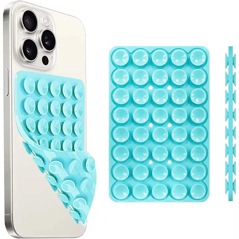 Silicone Suction Cup Phone Stand with Strong Double-Sided No-Hand Grip, Video Fixing Pad, Silicone Rubber Suction, Silicone Case