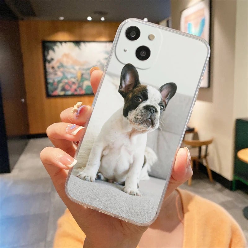 Phone Case For iPhone 16E 15 16 14 13 12 11 Pro Max XS Max 7 8 16 Plus SE2 Soft TPU Clear Cover French Bulldog Dog Pet - Buy That Thang