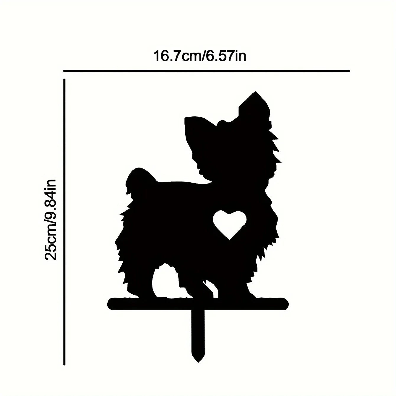Cute Yorkie Dog Memorial Stake - Buy That Thang