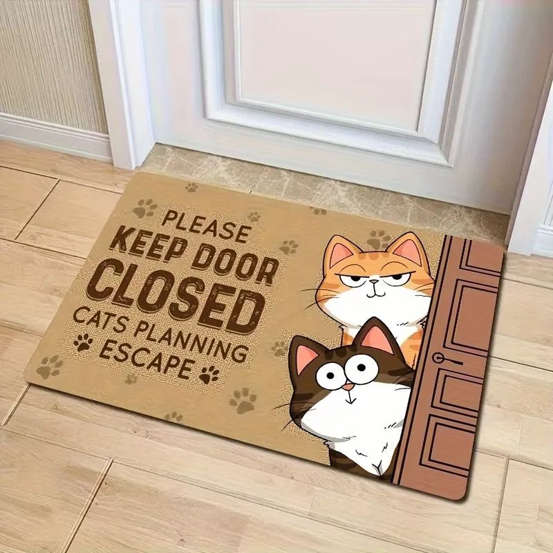 VIKAMA Cartoon Cute Carpet Cat Floor Mat Door Mat Welcome Carpet Outdoor Carpet Rug For Bedroom Living Room Carpet Washable Carp - Buy That Thang