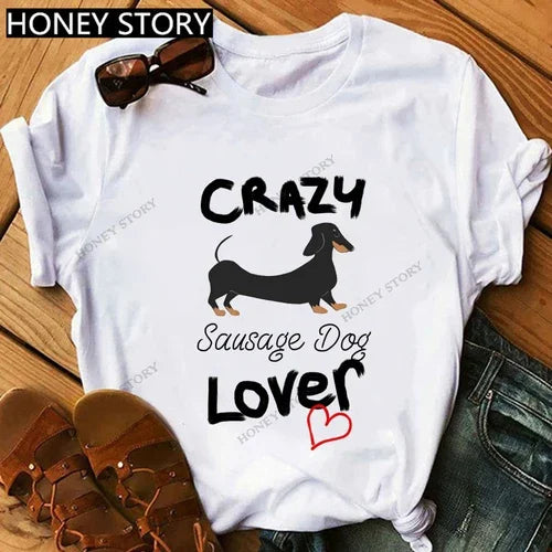 Oversized T-Shirt 'I Love My Dachshund' with Best-selling Print for Men And Women Comfortable Tee