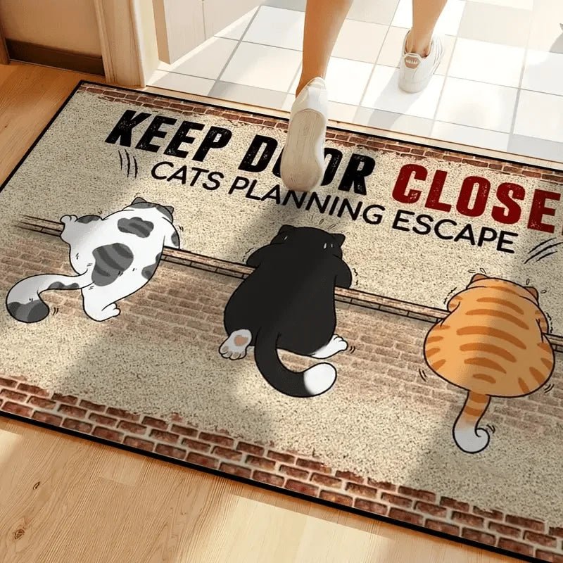 VIKAMA Cartoon Cute Carpet Cat Floor Mat Door Mat Welcome Carpet Outdoor Carpet Rug For Bedroom Living Room Carpet Washable Carp - Buy That Thang