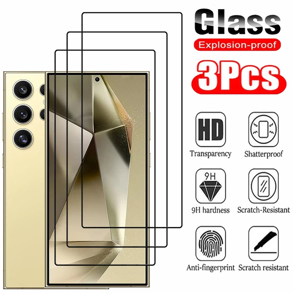 Tempered Glass For Samsung A16 A17 A26 A27 A36 A37 A56 A57 Screen Protector Galaxy A55 A35 A15 A25 A24 Film A51 A52 A53 A54