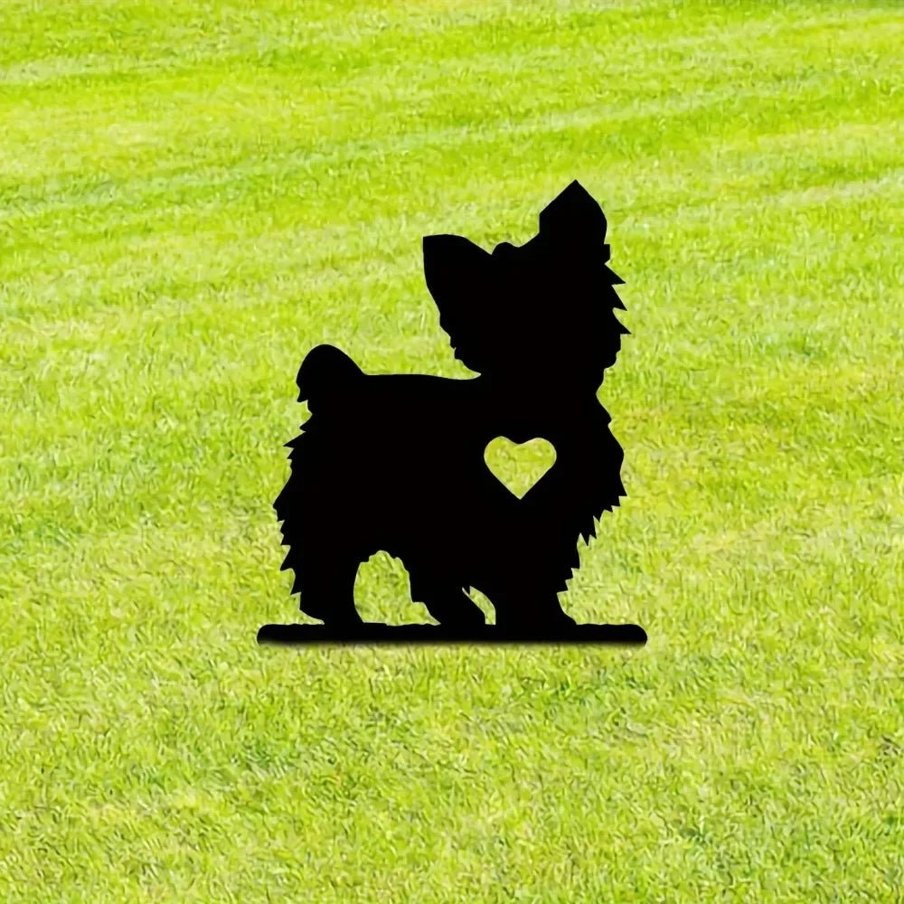 Cute Yorkie Dog Memorial Stake - Buy That Thang