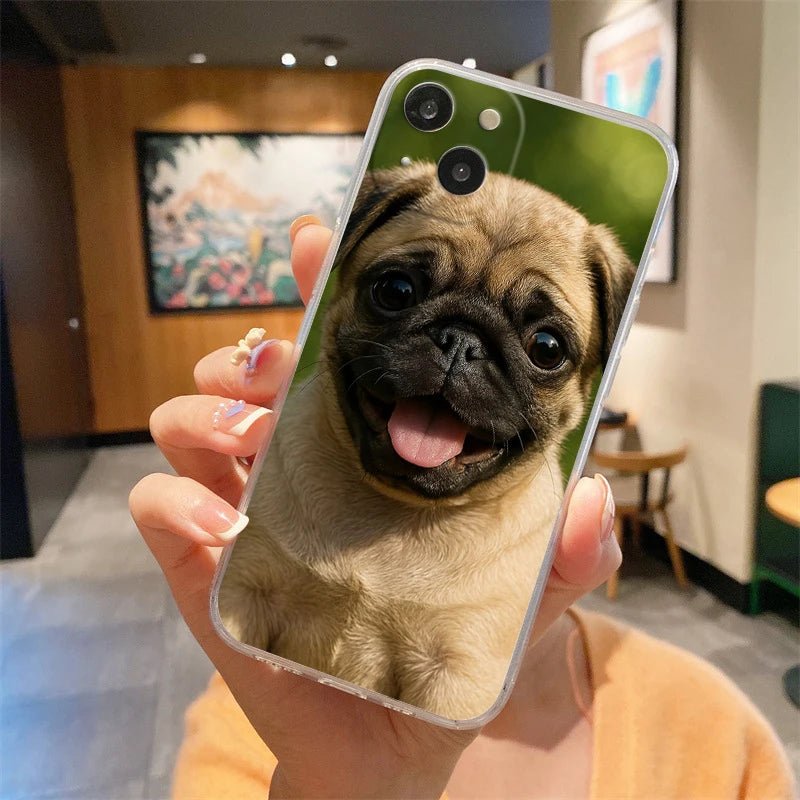 Phone Case For iPhone 16E 15 16 14 13 12 11 Pro Max XS Max 7 8 16 Plus SE2 Soft TPU Clear Cover French Bulldog Dog Pet - Buy That Thang