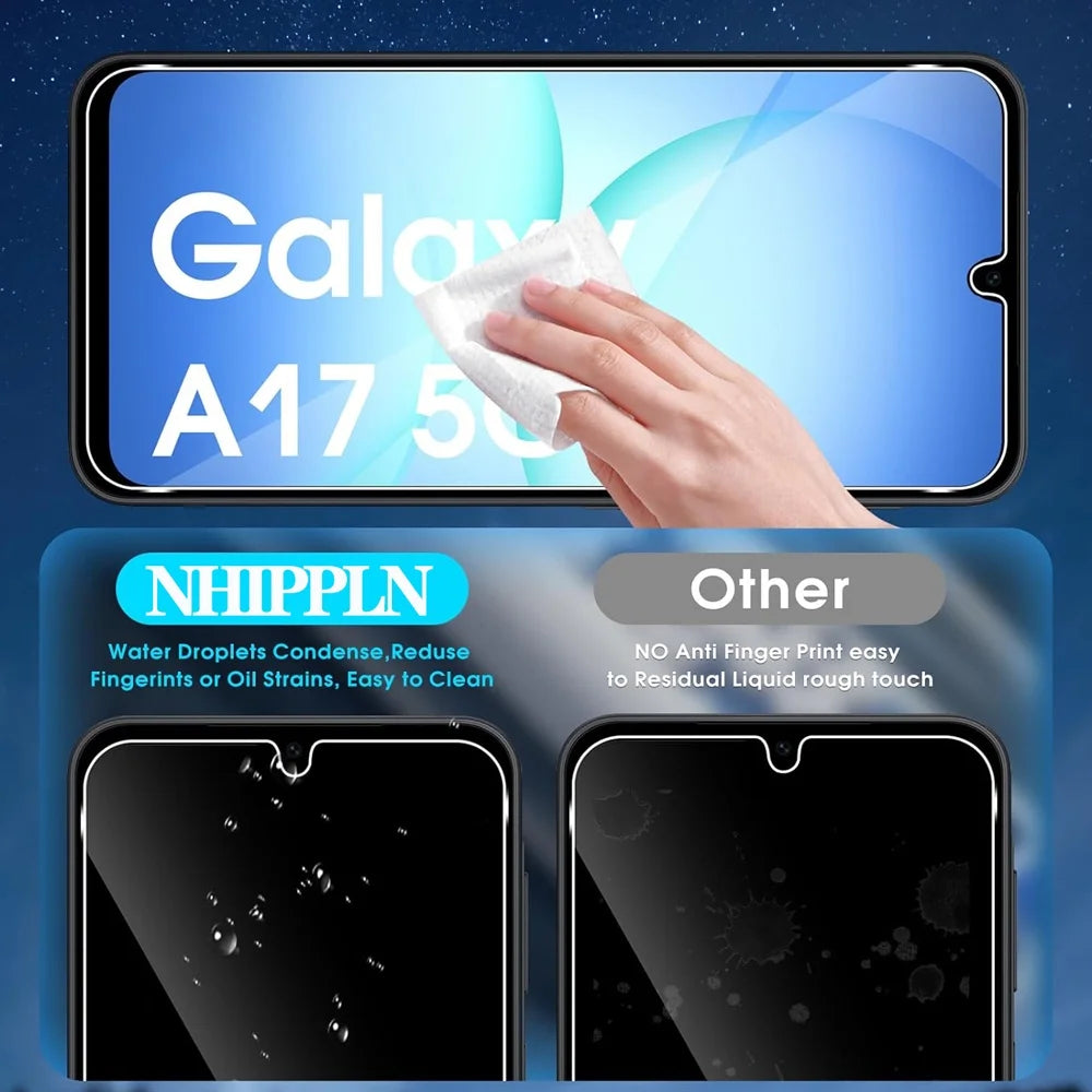 Tempered Glass For Samsung A16 A17 A26 A27 A36 A37 A56 A57 Screen Protector Galaxy A55 A35 A15 A25 A24 Film A51 A52 A53 A54