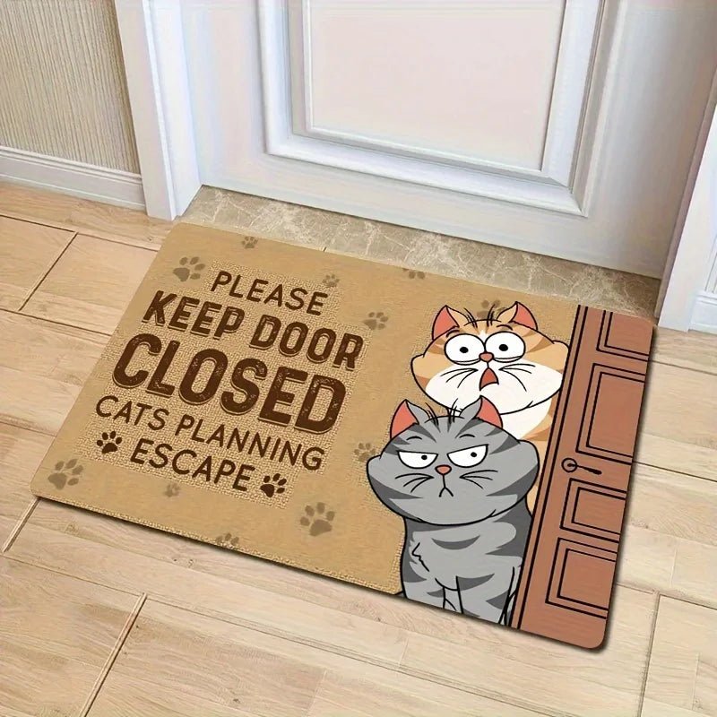 VIKAMA Cartoon Cute Carpet Cat Floor Mat Door Mat Welcome Carpet Outdoor Carpet Rug For Bedroom Living Room Carpet Washable Carp - Buy That Thang