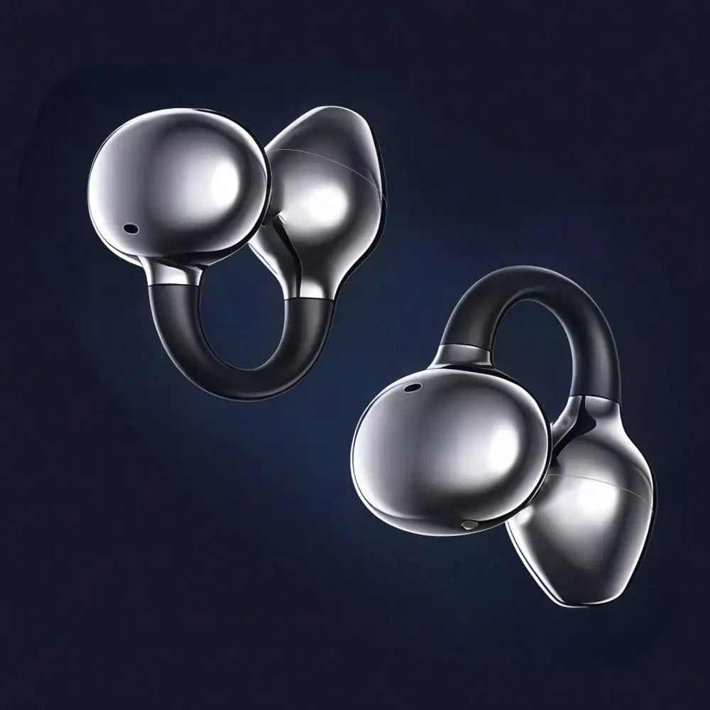 DM08 Bluetooth Headset 5.3 Wireless Bone Conduction Headphones Clip Ear Music Noise Canceling HD Call Sports Gaming Earphone