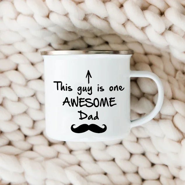 Dad Nutritional Facts Coffee Mug Enamel Cup - Buy That Thang