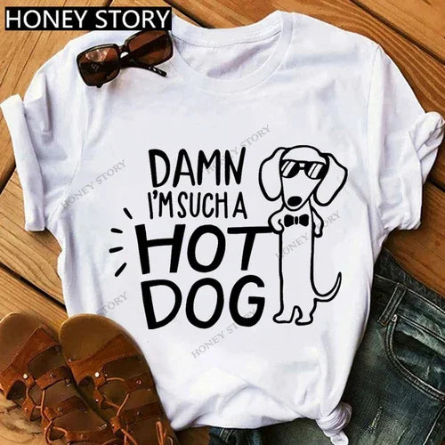 Oversized T-Shirt 'I Love My Dachshund' with Best-selling Print for Men And Women Comfortable Tee