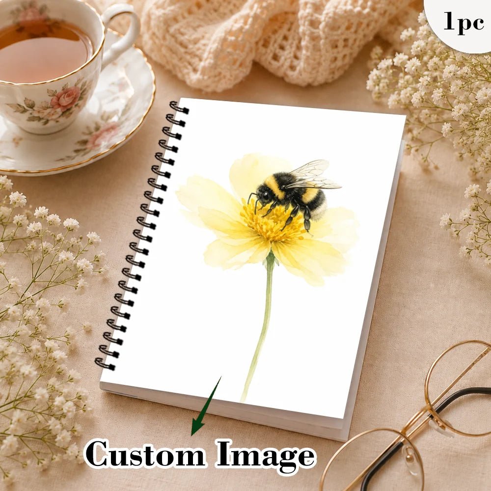 1pc/2pcs, custom Picture notebook, DIY , 50 sheets, suitable for travel and journaling, notebook/diary/spiral notebook. - Buy That Thang