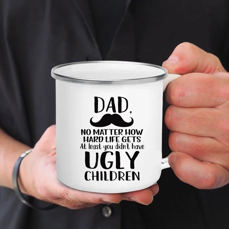 Dad Nutritional Facts Coffee Mug Enamel Cup - Buy That Thang