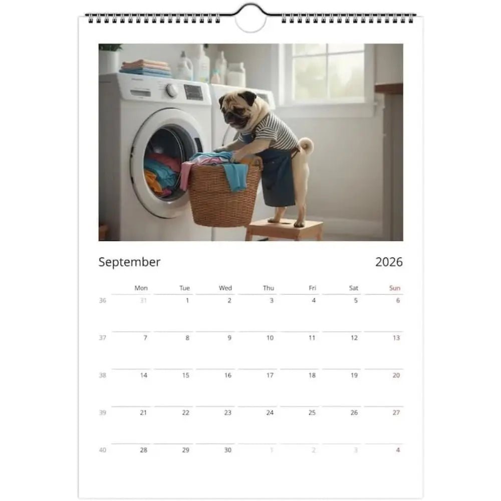 Fantastic Pug Calendar 2026 Beagle German Shepherd Wall Calendar Family Planner Golden Retriever Funny Dog Calendar Home Decor - Buy That Thang