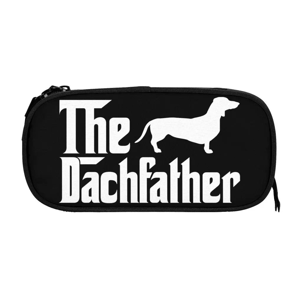 Custom Cute Dachshund Dog Cute Pencil Case Girls Boys Large Capacity Puppy Pet Pencil Pouch School Accessories