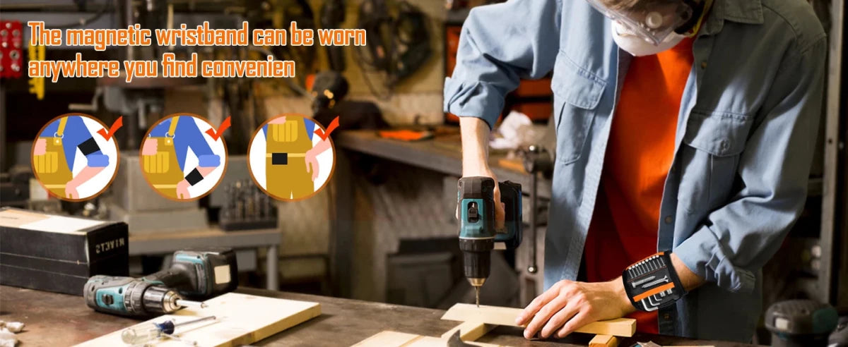 Magnetic Wristband Tool Holder - Buy That Thang