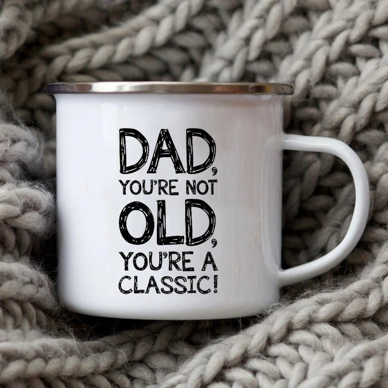 Dad Nutritional Facts Coffee Mug Enamel Cup - Buy That Thang