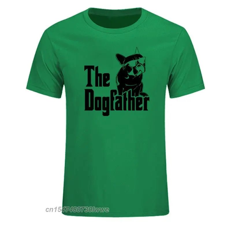 The Dogfather Dog Dad French Bulldog Funny T Shirts Men Cotton Harajuku Vintage - Buy That Thang