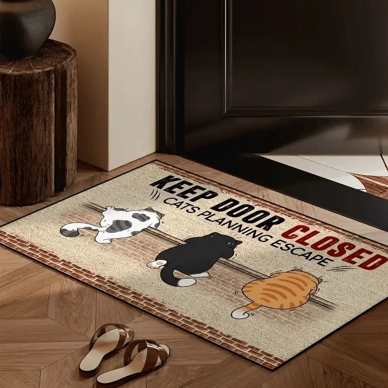 VIKAMA Cartoon Cute Carpet Cat Floor Mat Door Mat Welcome Carpet Outdoor Carpet Rug For Bedroom Living Room Carpet Washable Carp - Buy That Thang