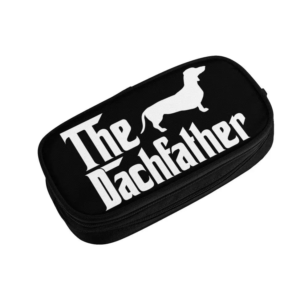 Custom Cute Dachshund Dog Cute Pencil Case Girls Boys Large Capacity Puppy Pet Pencil Pouch School Accessories