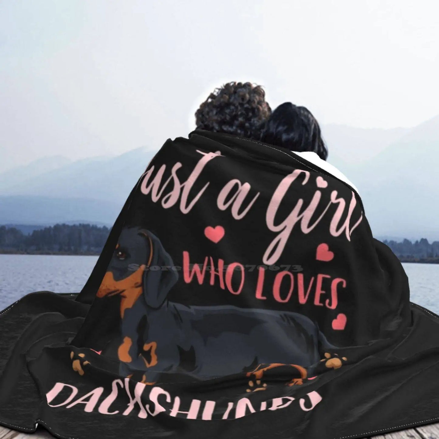 Just A Girl Who Loves Dachshunds Dog Lover Fashion Soft Warm Flannel Blanket Just A Girl Dog Mom Dachshund Lover Dachshund Mom
