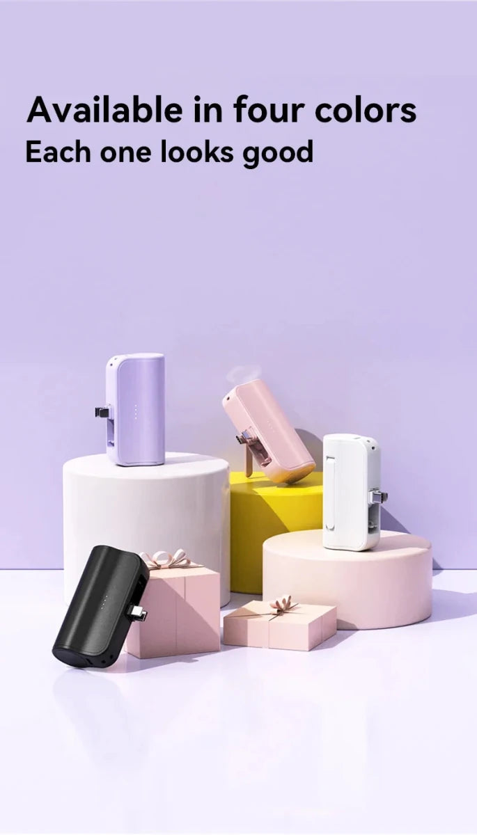 50000mAh Mini Capsule High Capacity Power Bank Portable Wireless Fast Charging External Battery for iPhone Xiaomi Huawei Samsung - Buy That Thang