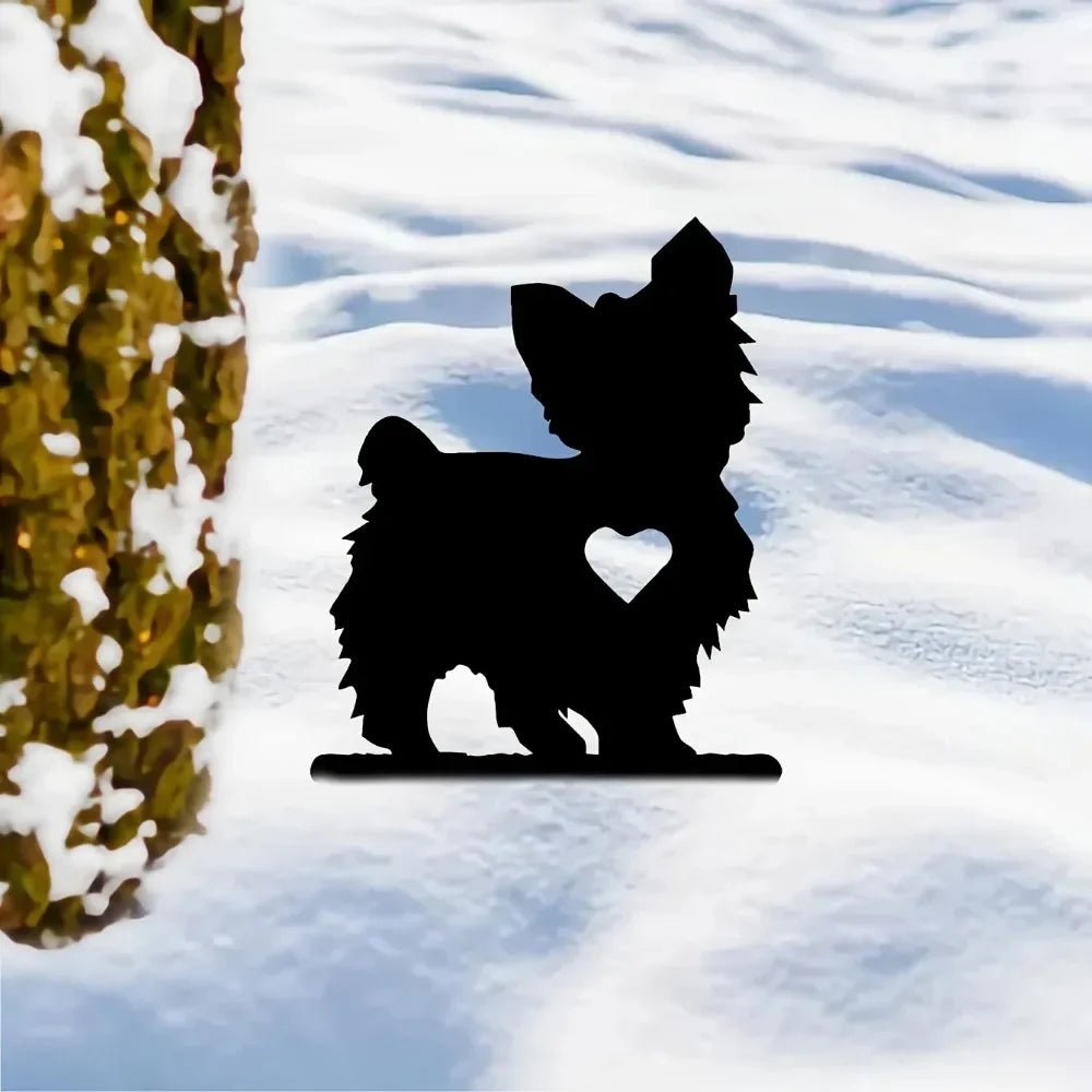 Cute Yorkie Dog Memorial Stake - Buy That Thang