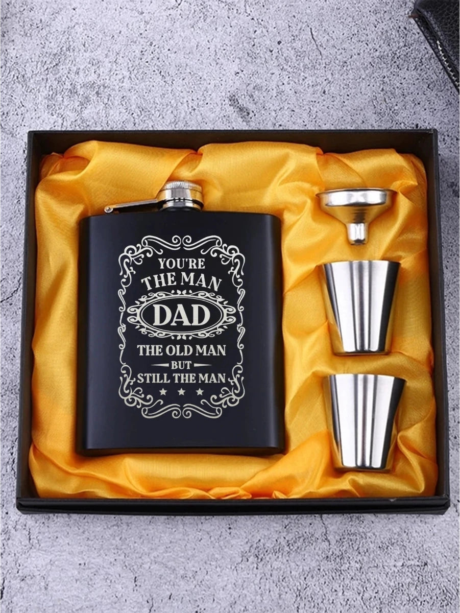 Gifts for Dad, Funny Hip Flask, Personalized Gifts Whisky Flask - Buy That Thang