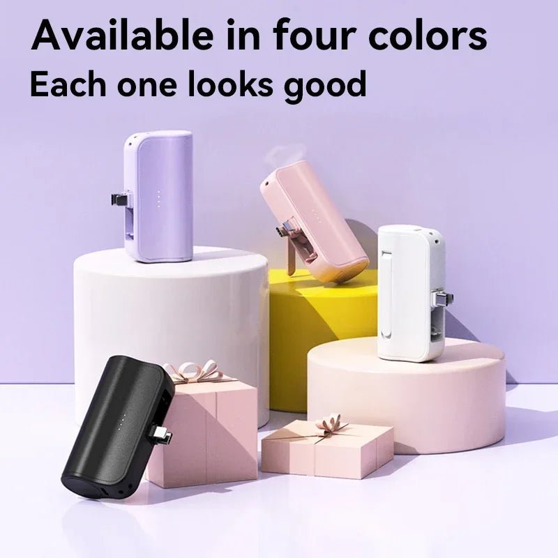 50000mAh Mini Capsule High Capacity Power Bank Portable Wireless Fast Charging External Battery for iPhone Xiaomi Huawei Samsung - Buy That Thang