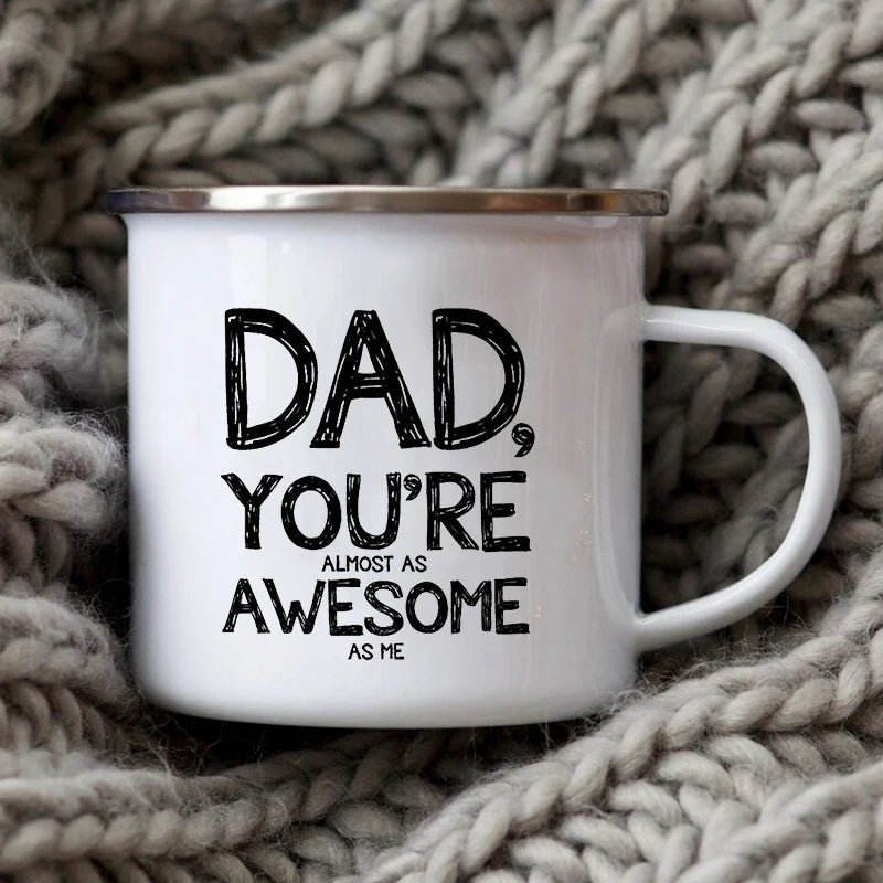Dad Nutritional Facts Coffee Mug Enamel Cup - Buy That Thang