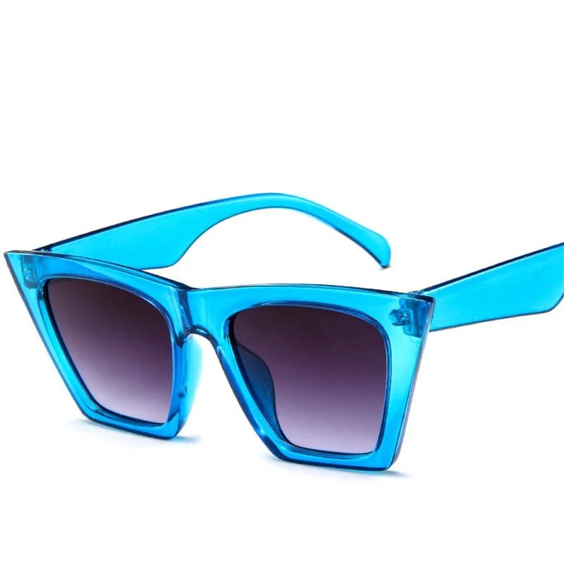 2020 Oversize Square Sunglasses Women Fashion Retro Gradient Sun Glasses Men Blue Big Black White Frame Vintage Eyewear UV400 - Buy That Thang