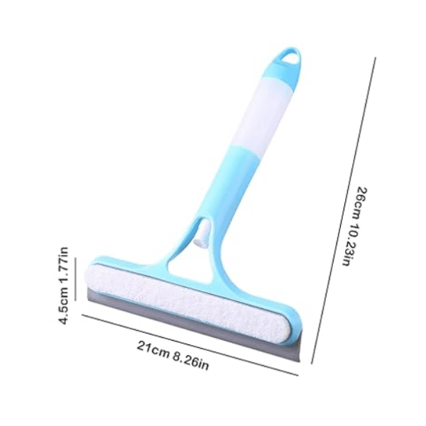3 - in - 1 Multifunctional Glass Cleaner Squeegee with Spray Bottle, Car Windshield Window Wiper for Home & Auto Glass Washing Tool - Buy That Thang