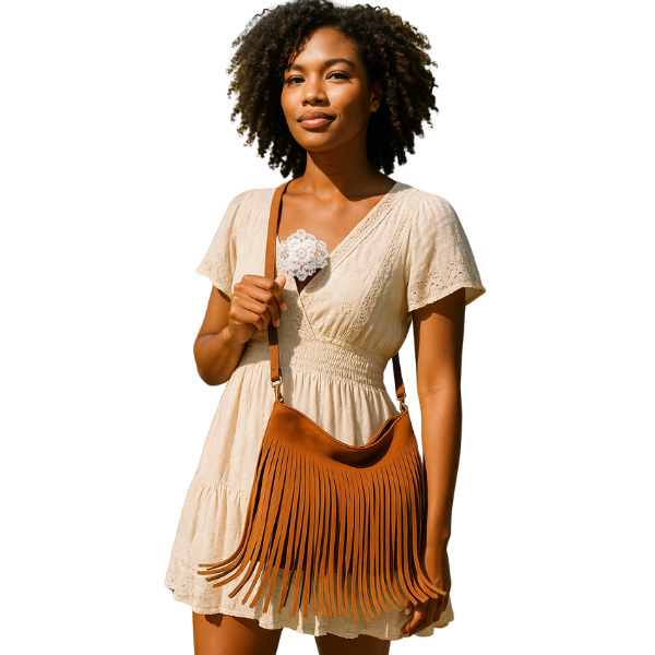 Artistic Tassel Simple And Popular Shoulder Bag