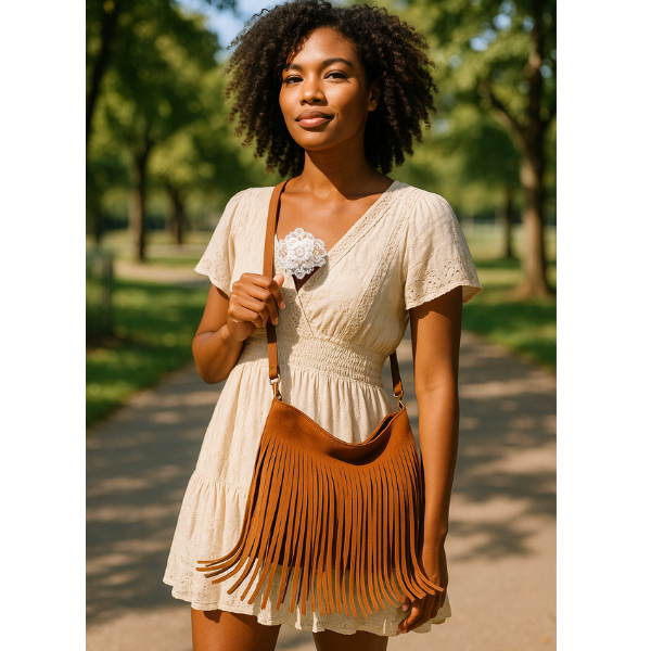 Artistic Tassel Simple And Popular Shoulder Bag