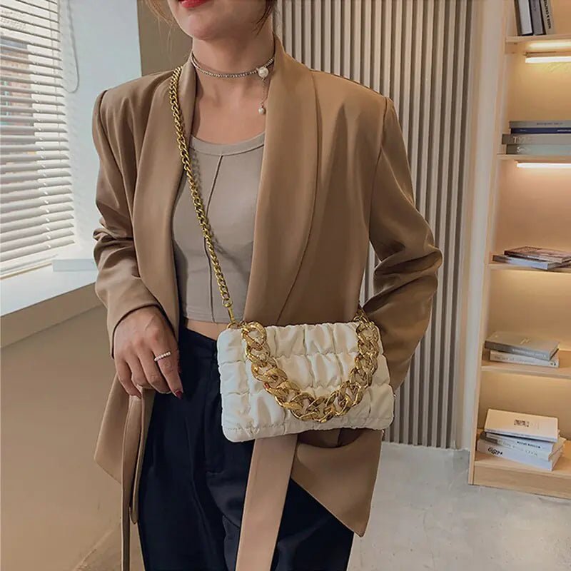 Fedora Hats Women Luxury Accessories Gold Chain - Buy That Thang