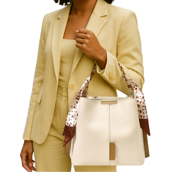 Large Capacity Women's Solid Tote One Shoulder Crossbody Bag
