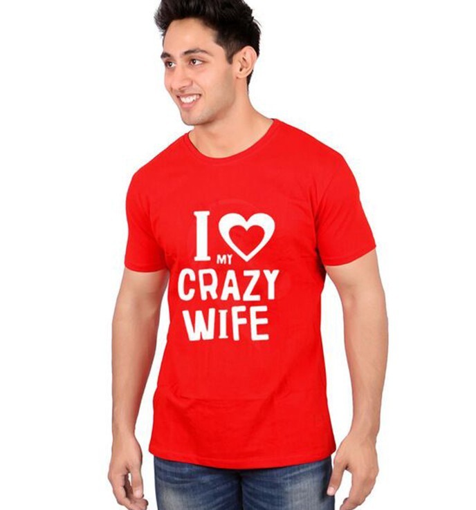 T-shirts For Men And Women, I love Crazy Wife or Husband